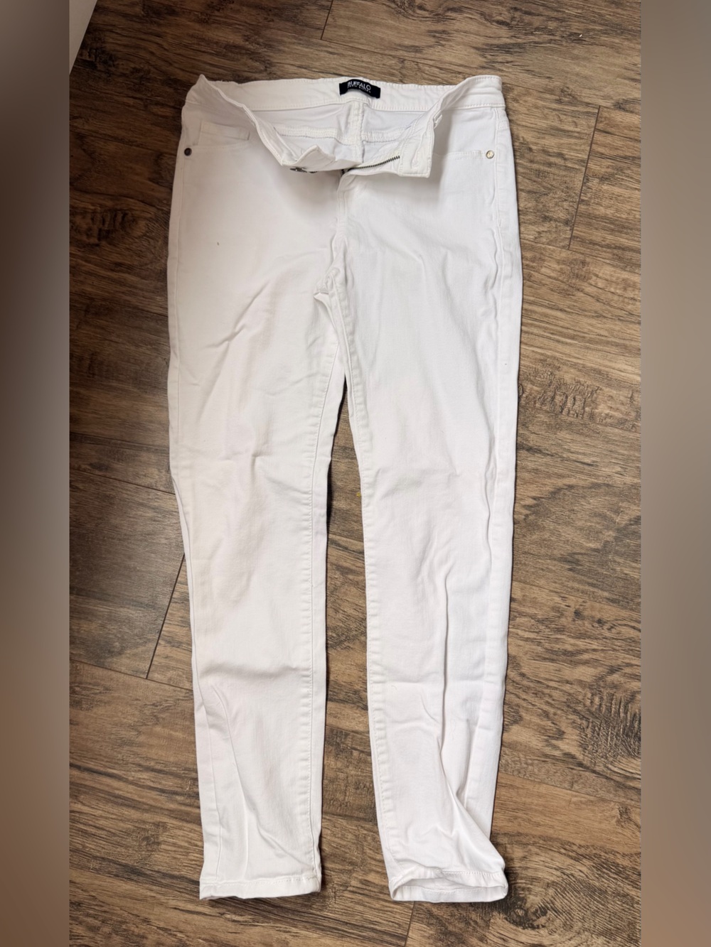 Buffalo David Bitton White Skinny Jeans